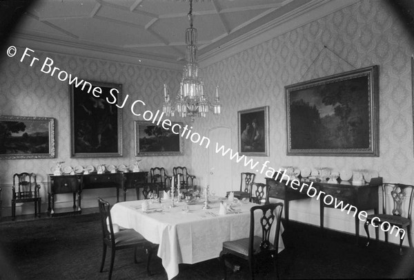 LISMORE CASTLE  DINING ROOM